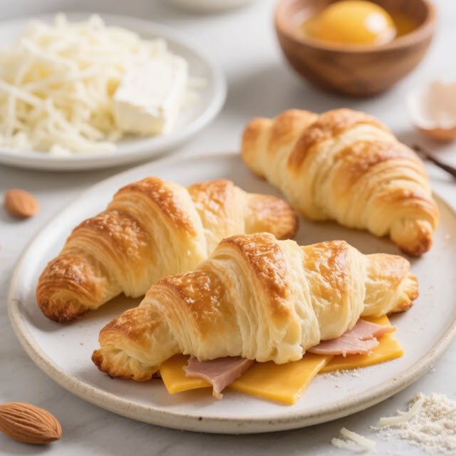 Baked Keto Croissants