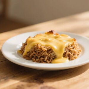 Brown Rice Bake with Béchamel