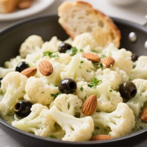 Cauliflower with Olives and Almonds