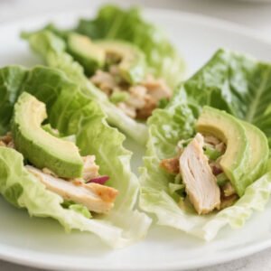 Chicken and Avocado Lettuce Wraps