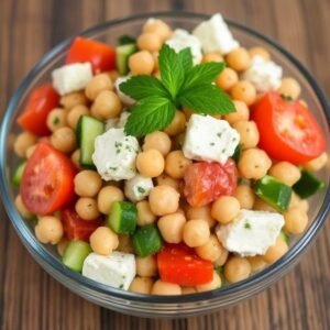 Cottage Cheese and Chickpea Salad