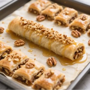 Diet Baklava with Nuts