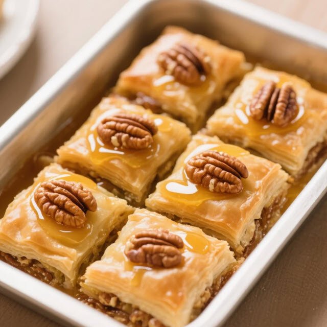 Diet Baklava with Nuts