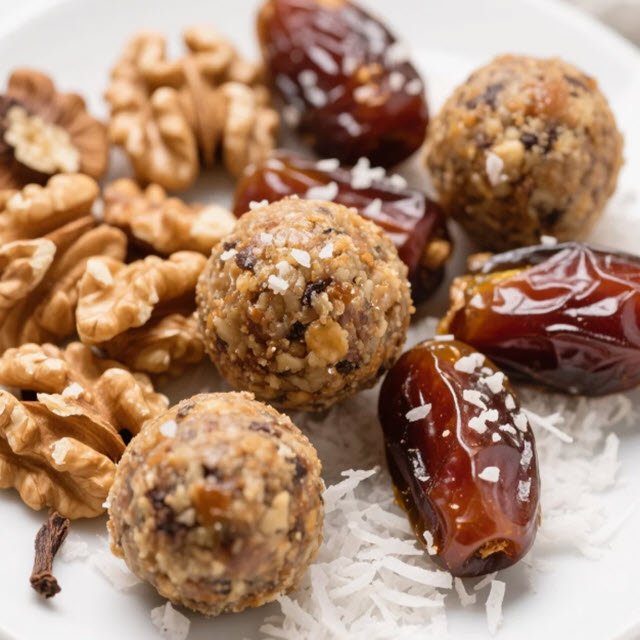 Diet Date and Walnut Balls