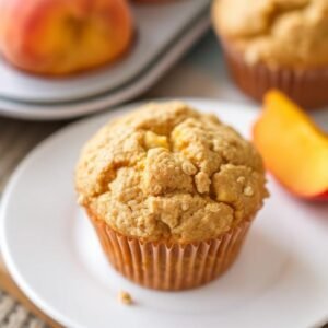 Diet Peach Muffins