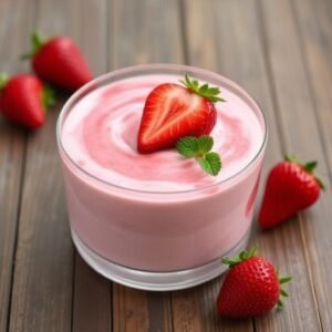 Diet Strawberry Yogurt Mousse