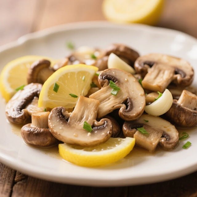 Garlic Lemon Mushrooms