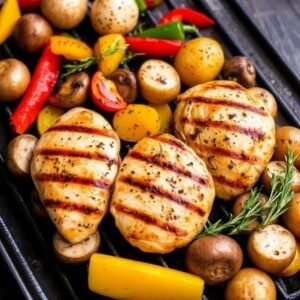 Grilled Chicken with Vegetables