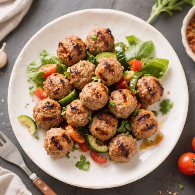 Grilled Diet Meatballs