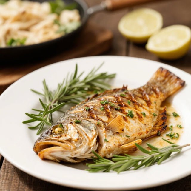 Grilled Grouper with Herbs