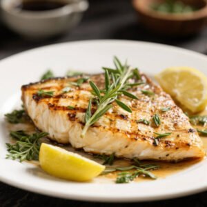 Grilled Grouper with Herbs