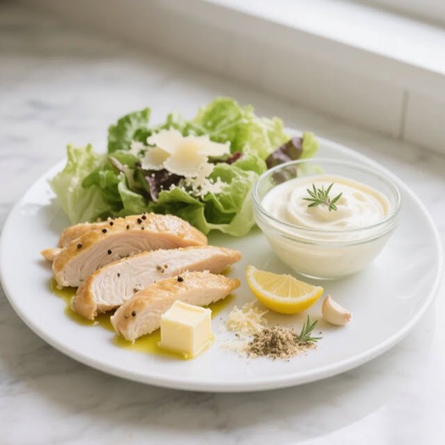 Keto Chicken Caesar Salad