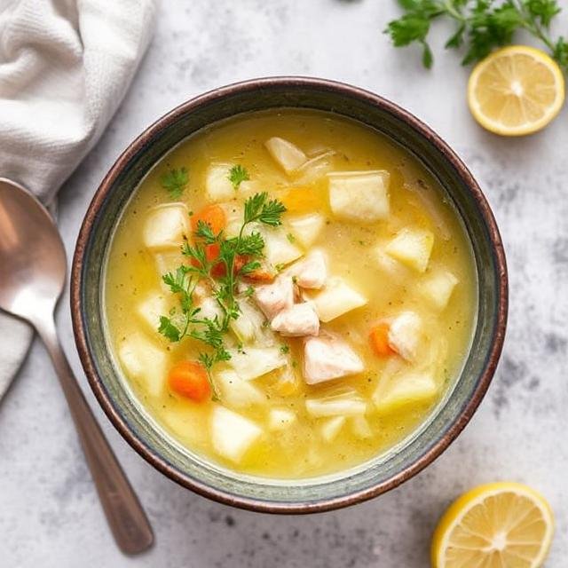 Keto Lemon Chicken Soup