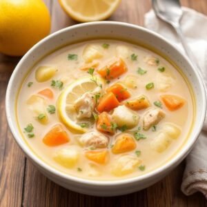 Keto Lemon Chicken Soup