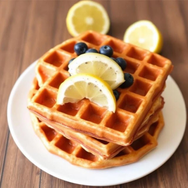 Keto Lemon Waffles
