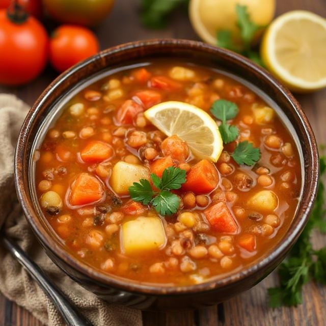 Lentil Soup with Carrots and Potatoes