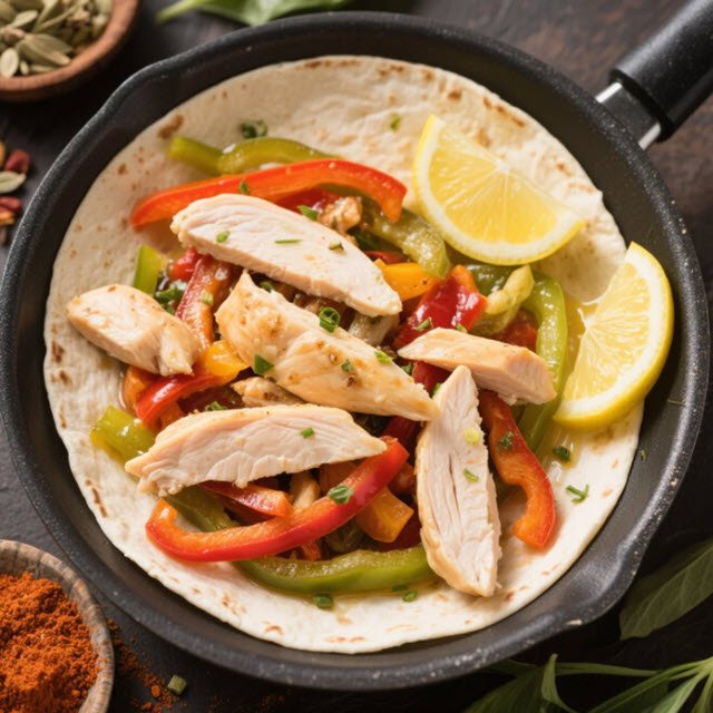 Light Chicken Fajitas