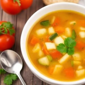 Light Fresh Vegetable Soup
