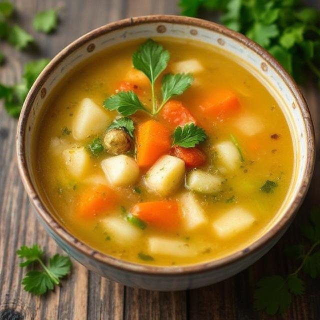 Light Fresh Vegetable Soup