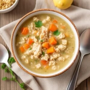 Oatmeal and Chicken Diet Soup