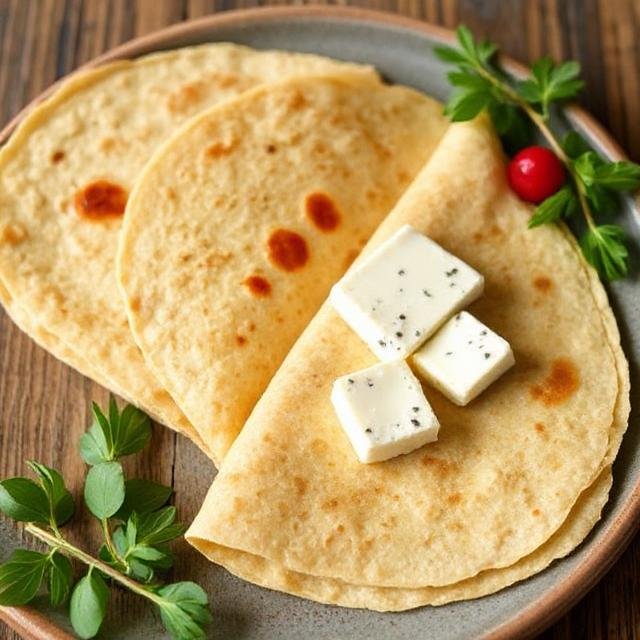 Oatmeal and Feta Cheese Crepes