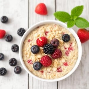 Oats with Berries and Natural Honey