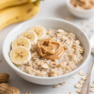 Peanut Butter and Banana Oatmeal