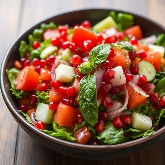 Pomegranate Vegetable Salad