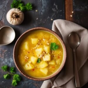 Potato and Oatmeal Diet Soup