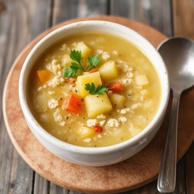 Potato and Oatmeal Diet Soup