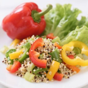 Quinoa Salad with Colorful Bell Peppers