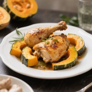 Roasted Chicken with Squash