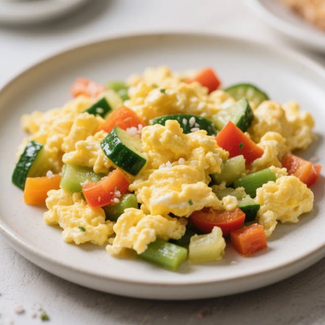 Scrambled Eggs with Vegetables