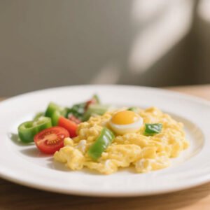 Scrambled Eggs with Vegetables