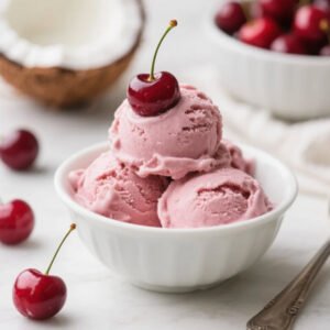 Vegan Cherry Ice Cream