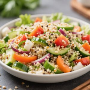 Vegetable Quinoa Salad for a Diet